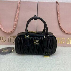 Miu Miu Arcadie Matelassé Nappa Leather Bag
